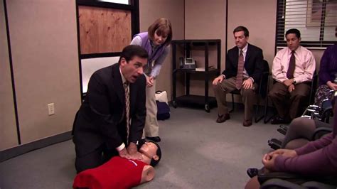 "Stress Relief", a two-parter, is the fourteenth and fifteenth episodes of the fifth season of the television series The Office, and the show's 86th and 87th episodes overall. It was written by Paul Lieberstein and directed by Jeffery Blitz. The episode aired in the U.S. on February 1, 2009, after the Super Bowl. It was viewed by 22.91 million viewers. Dwight tries to teach fire safety by ... 